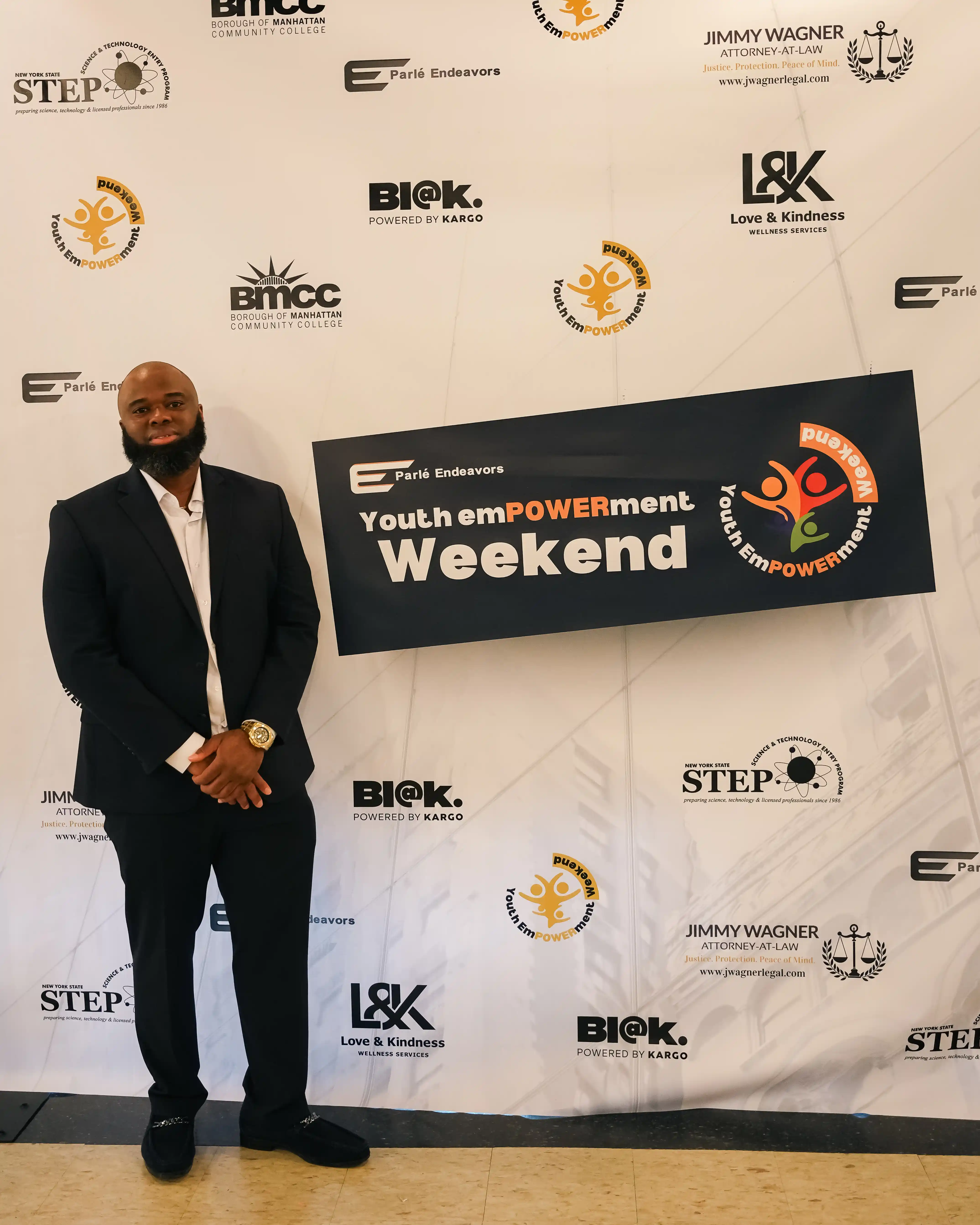 Kevin Benoit at Youth emPOWERment Weekend hosted by Parlé Endeavors