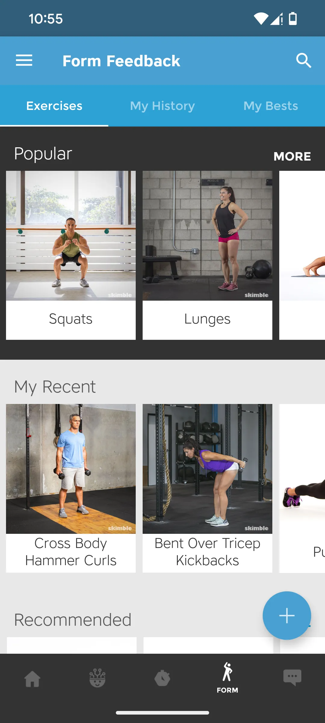 Workout Trainer AI app screenshot